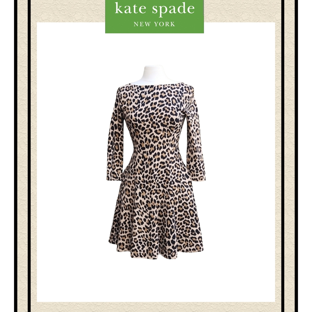✨️ Gorgeous Kate Spade Leopard Print Ponte Dress ✨️